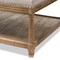 Baxton Studio Carlotta Oak Beige Linen Rectangular Coffee Table Ottoman 139-7608 - alternate 2